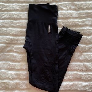 Black Gymshark seamless leggings